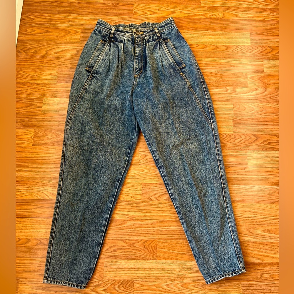 Vintage Rio Jeans High Waisted High Rise Acid Wash Button Fly 90s Y2K Womens 11